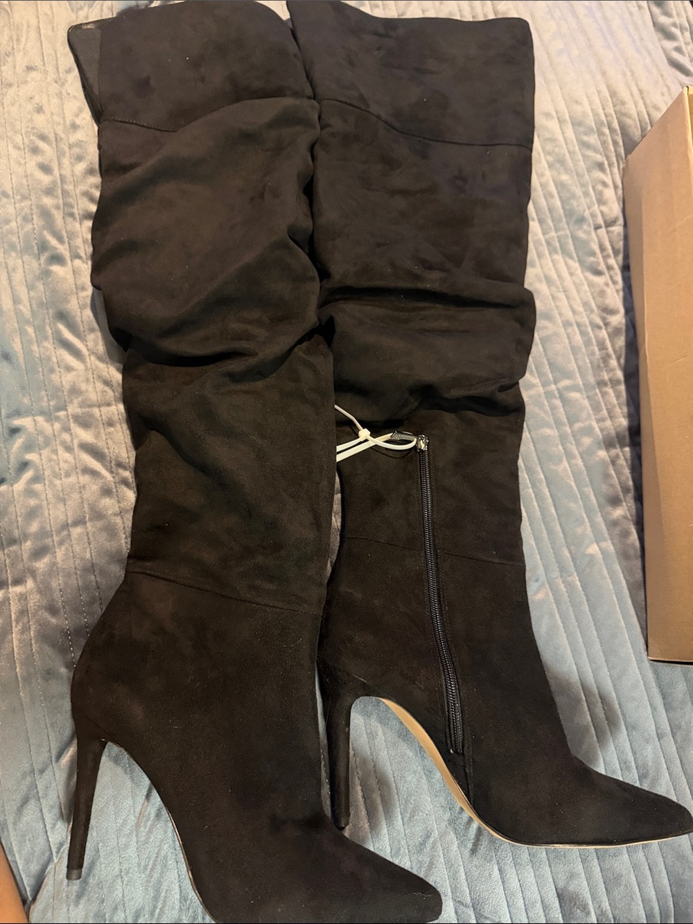 Jessica Simpson Black Over-the-Knee Stiletto Boots